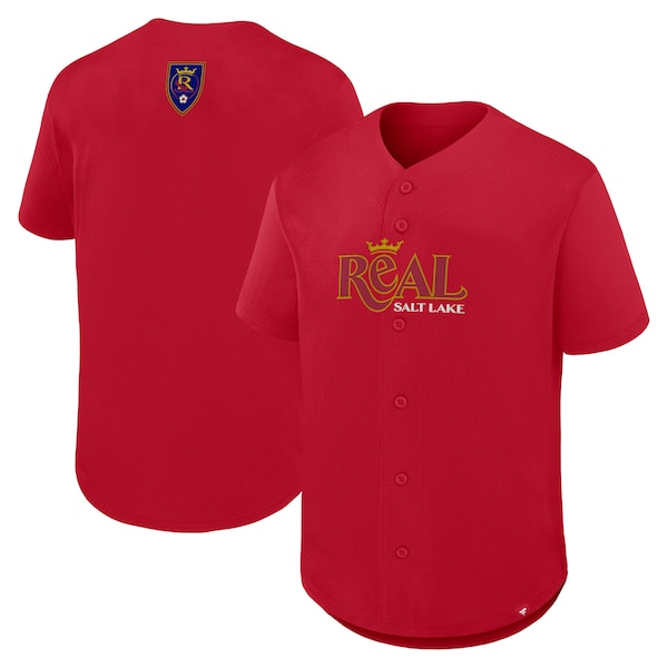 Real Salt Lake Fanatics Maximum Intensity Button UP Jersey RED 2025/26