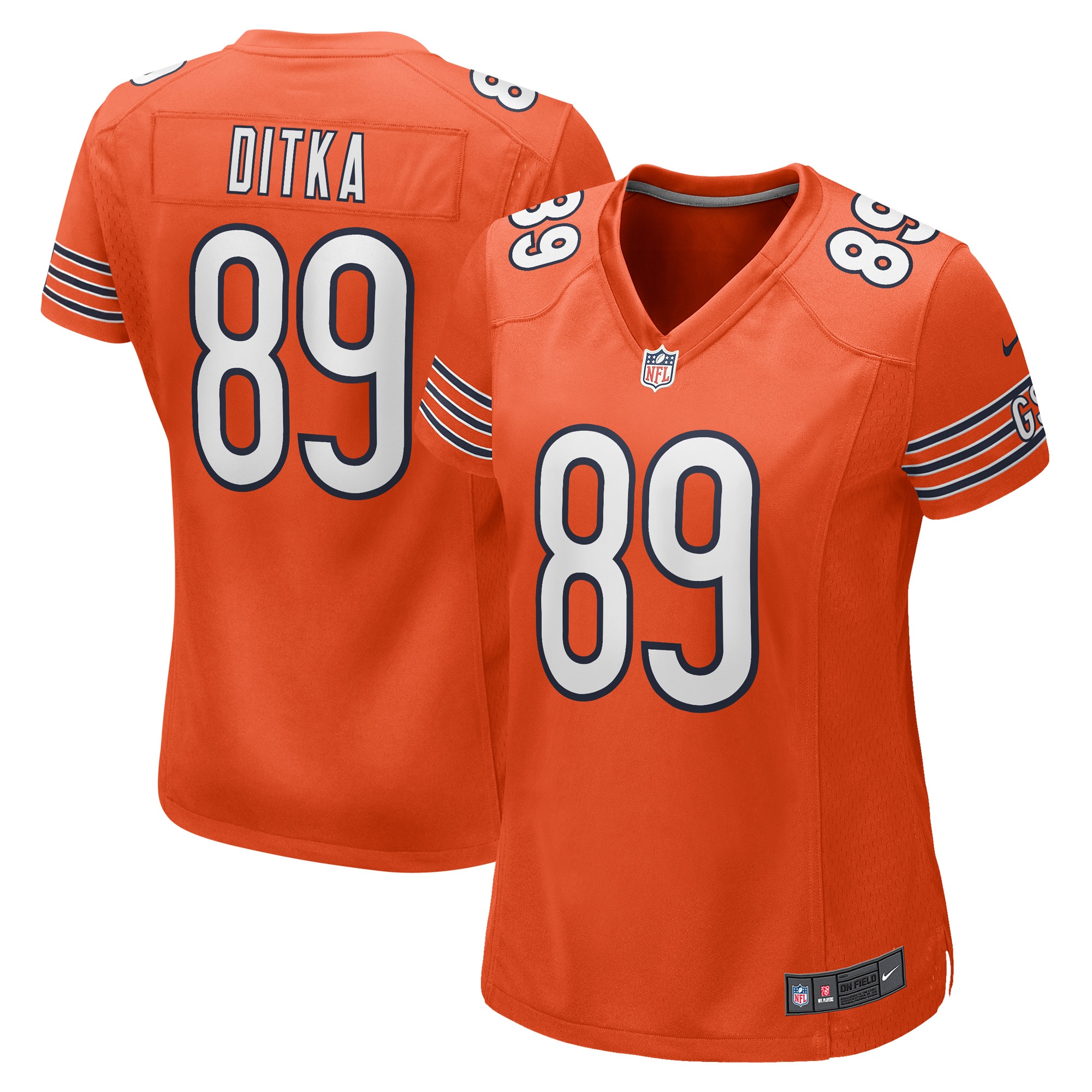 Mike Ditka Chicago Bears Nike Womens Retired Player Jersey Orange 2025/26