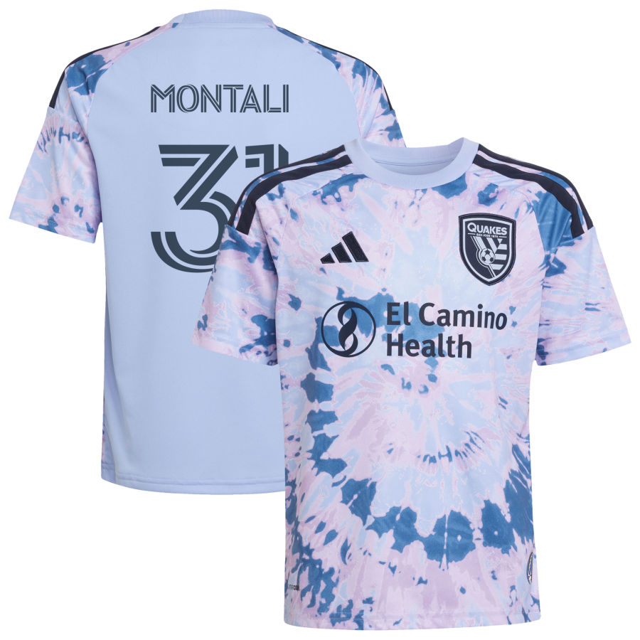 SAN Jose Earthquakes Adidas Youth 2026 THE Dead KIT Replica Custom Jersey Light Blue 2026