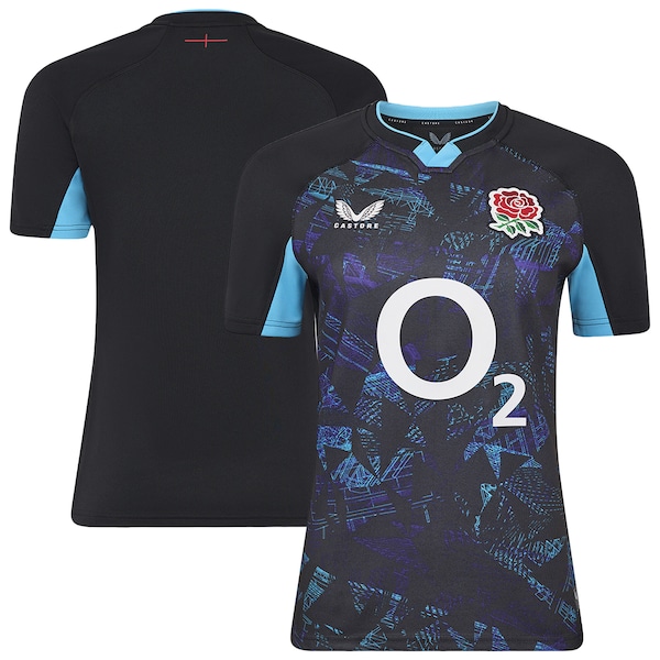 England Rugby Alternate Replika Trikot 2025 26 Schwarz 2025/26