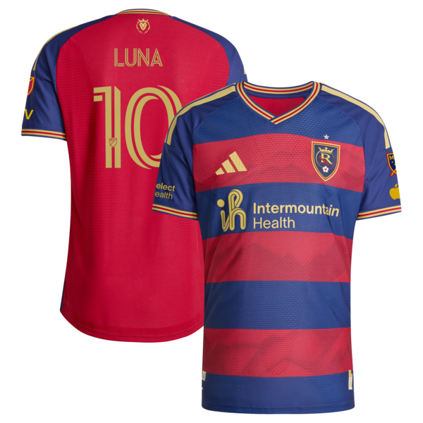 Diego Luna Real Salt Lake Adidas 2026 the Switchback Primary ON Field Authentic Patch Jersey RED 2026