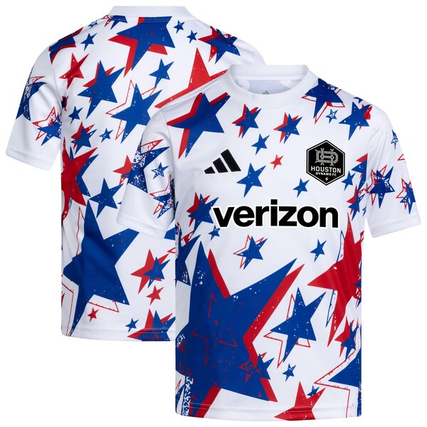 Houston Dynamo FC Adidas 2026 Americana PRE Match Jersey White 2026