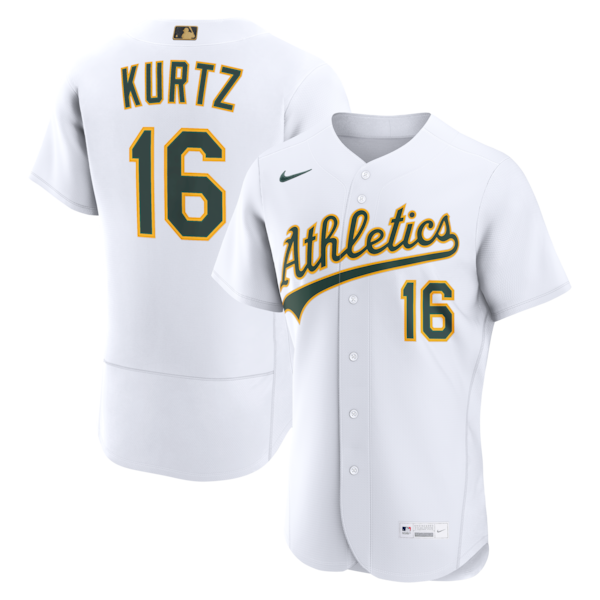 Nike Herren Nick Kurtz White Athletics MLB Awards Authentic Jersey 2025/26