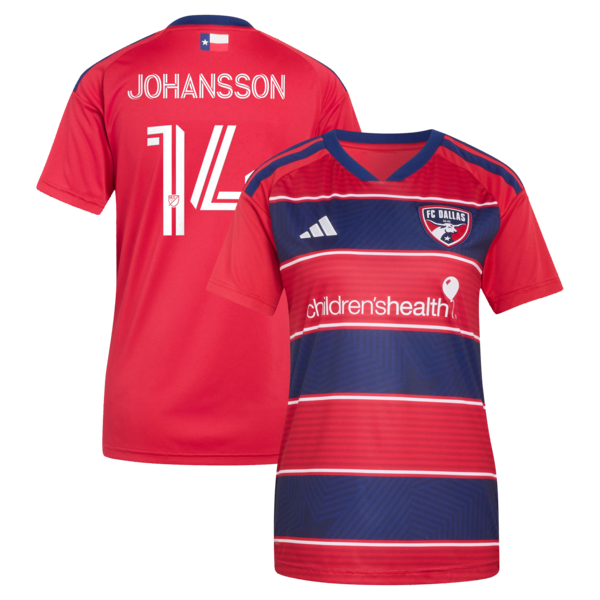 Herman Johansson FC Dallas Adidas Womens 2026 DNA KIT Replica Jersey RED 2026