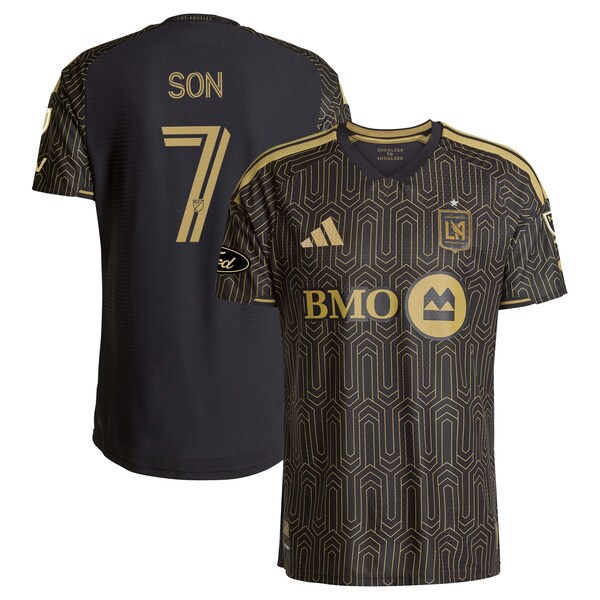SON Heung MIN Lafc Adidas 2026 Primary KIT ON Field Authentic Patch Jersey Black 2026
