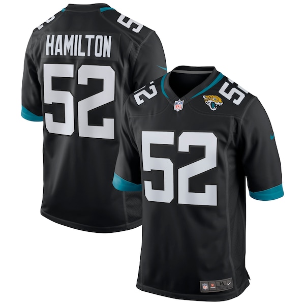 Davon Hamilton Jacksonville Jaguars Nike Game Jersey Black 2026/27