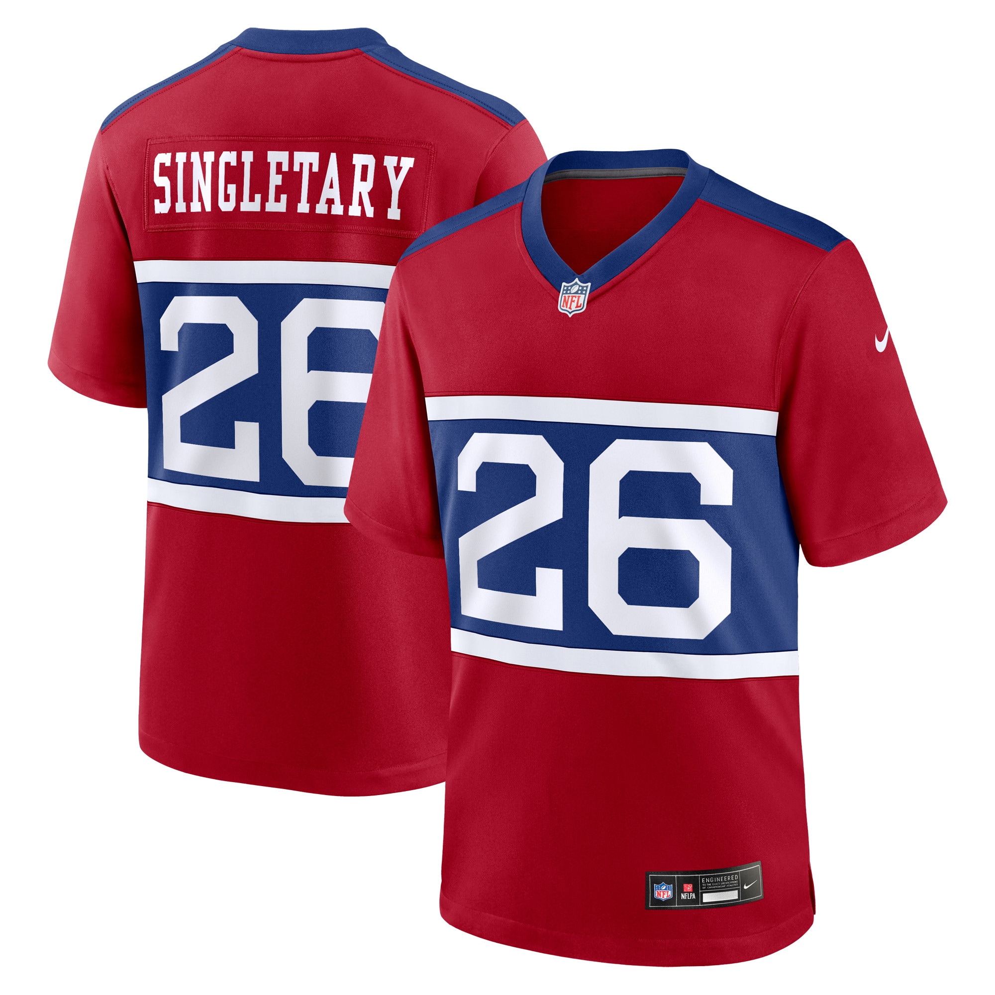 Devin Singletary NEW York Giants Nike Youth Game Jersey RED 2025/26