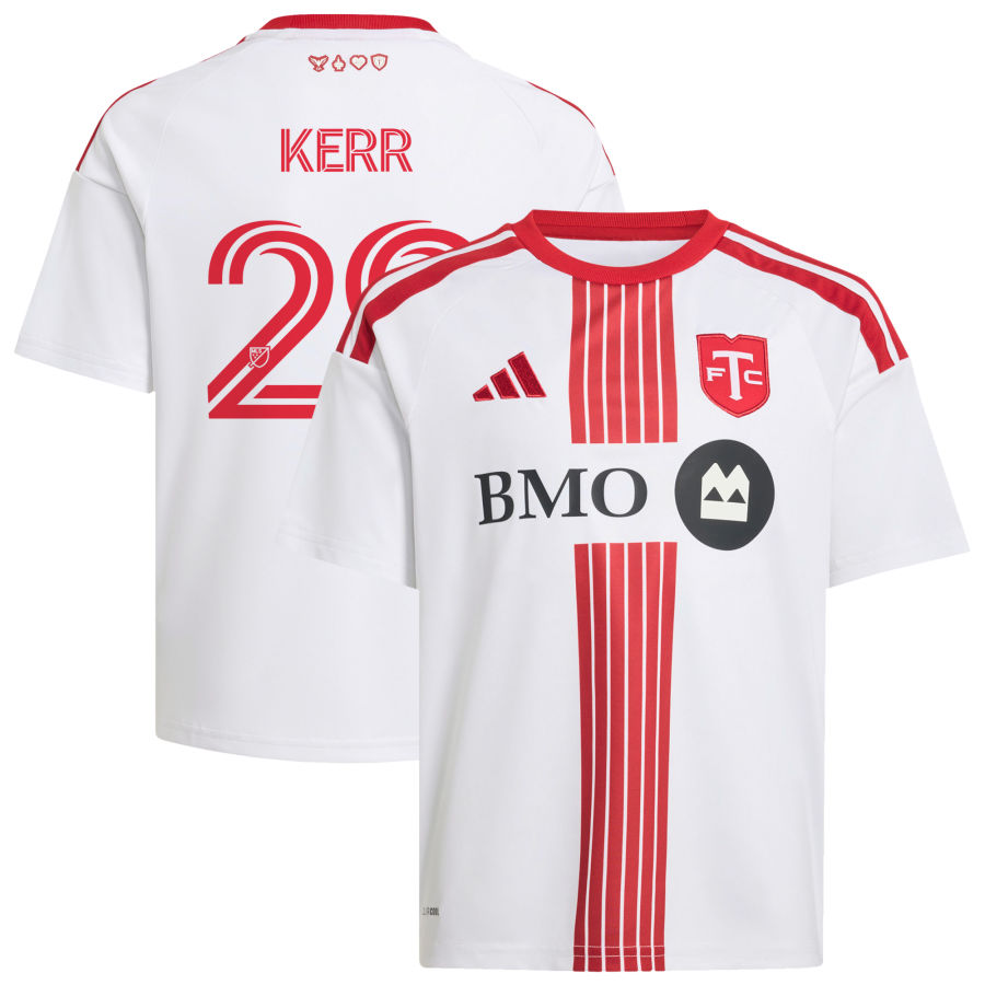 Deandre Kerr Adidas White Toronto FC 2026 Winter KIT Replica Custom Jersey 2026
