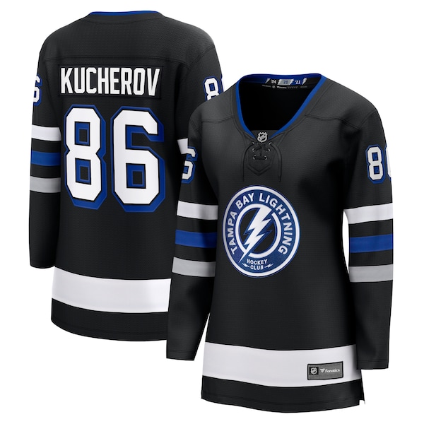 Nikita Kucherov Tampa BAY Lightning Fanatics Womens Breakaway Jersey Black 2025/26