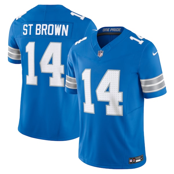 Nike Amon RA ST Braun Blau Detroit Lions Vapor Fuse Limited Trikot FÜR 2025/26