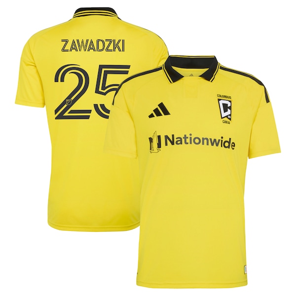 Sean Zawadzki Columbus Crew Adidas 2026 THE Crafted FOR Excellence KIT Replica Jersey Yellow 2026