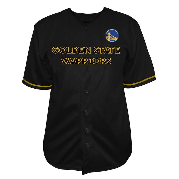 Golden State Warriors Fanatics BIG AND Tall POP Full Button Jersey Black 2025/26