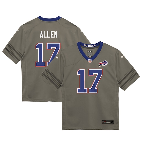Toddler Nike Josh Allen Gray Buffalo Bills Nickel City Game Jersey 2026/27
