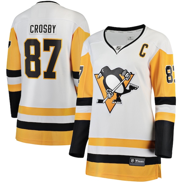 Sidney Crosby Pittsburgh Penguins Fanatics Womens Breakaway Jersey White 2025/26