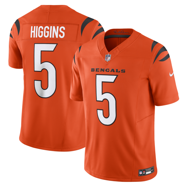 TEE Higgins Cincinnati Bengals Nike Vapor Fuse Limited Jersey Orange 2025/26
