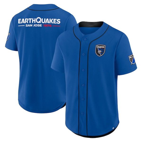 SAN Jose Earthquakes Fanatics Injury Time Baseball Jersey Blue 2025/26