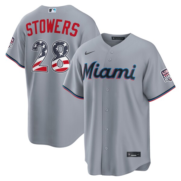 Miami Marlins Nike Replica Team Jersey White 2026/27