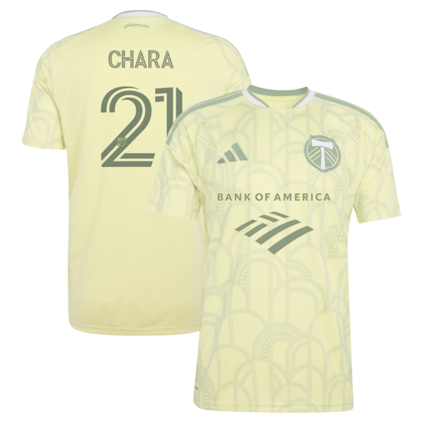 Diego Chara Portland Timbers Adidas 2026 Civic Stadium KIT Replica Jersey Yellow 2026