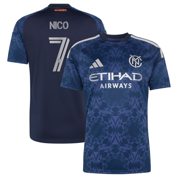 Maximiliano Moralez NEW York City FC Adidas Womens 2026 THE ALL Nations KIT Replica Jersey Blue 2026