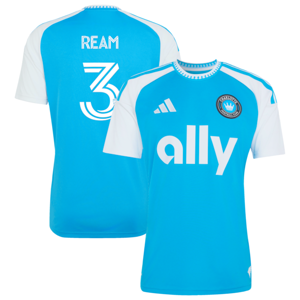 TIM Ream Charlotte FC Adidas 2026 Carolina Kit: Crowns UP Replica Jersey Blue 2026