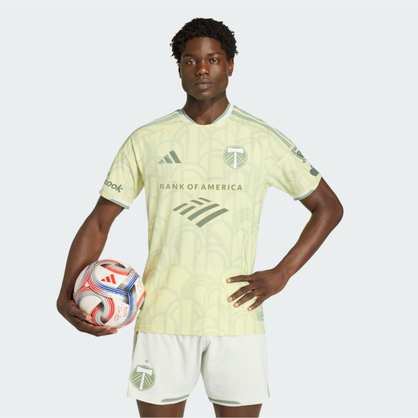 Portland Timbers Adidas 2026 Civic Stadium KIT ON Field Authentic Patch Jersey Yellow 2026