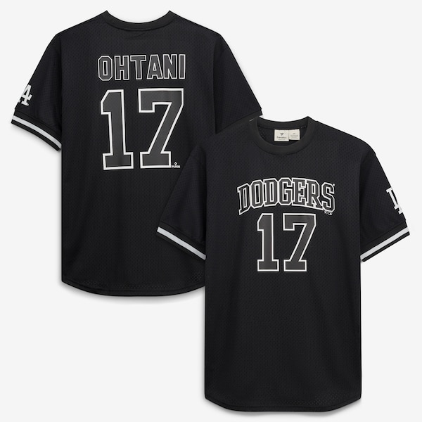 Shohei Ohtani LOS Angeles Dodgers Fanatics BIG and Tall Heavyweight Mesh Jersey Black White 2026/27