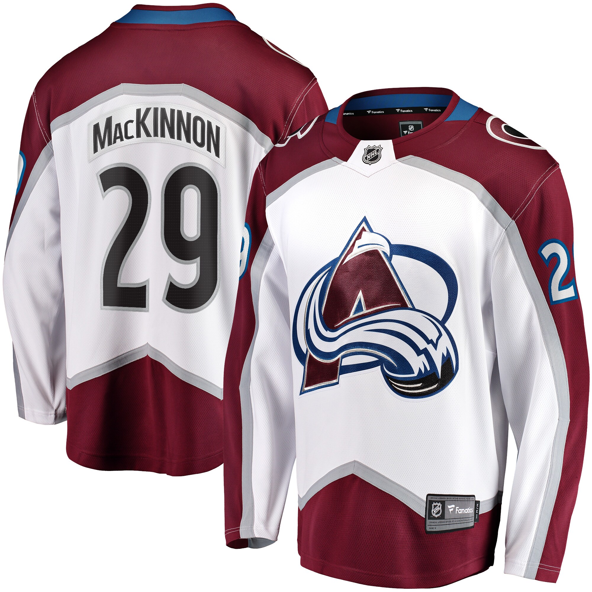 Nathan Mackinnon Colorado Avalanche Fanatics Breakaway Jersey White 2025/26