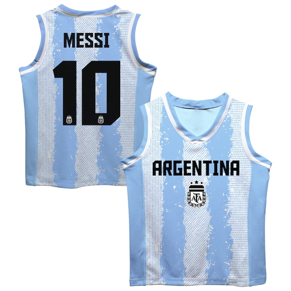 Lionel Messi Argentina National Team Vive LA Fete Mesh Basketball Jersey Light Blue 2026