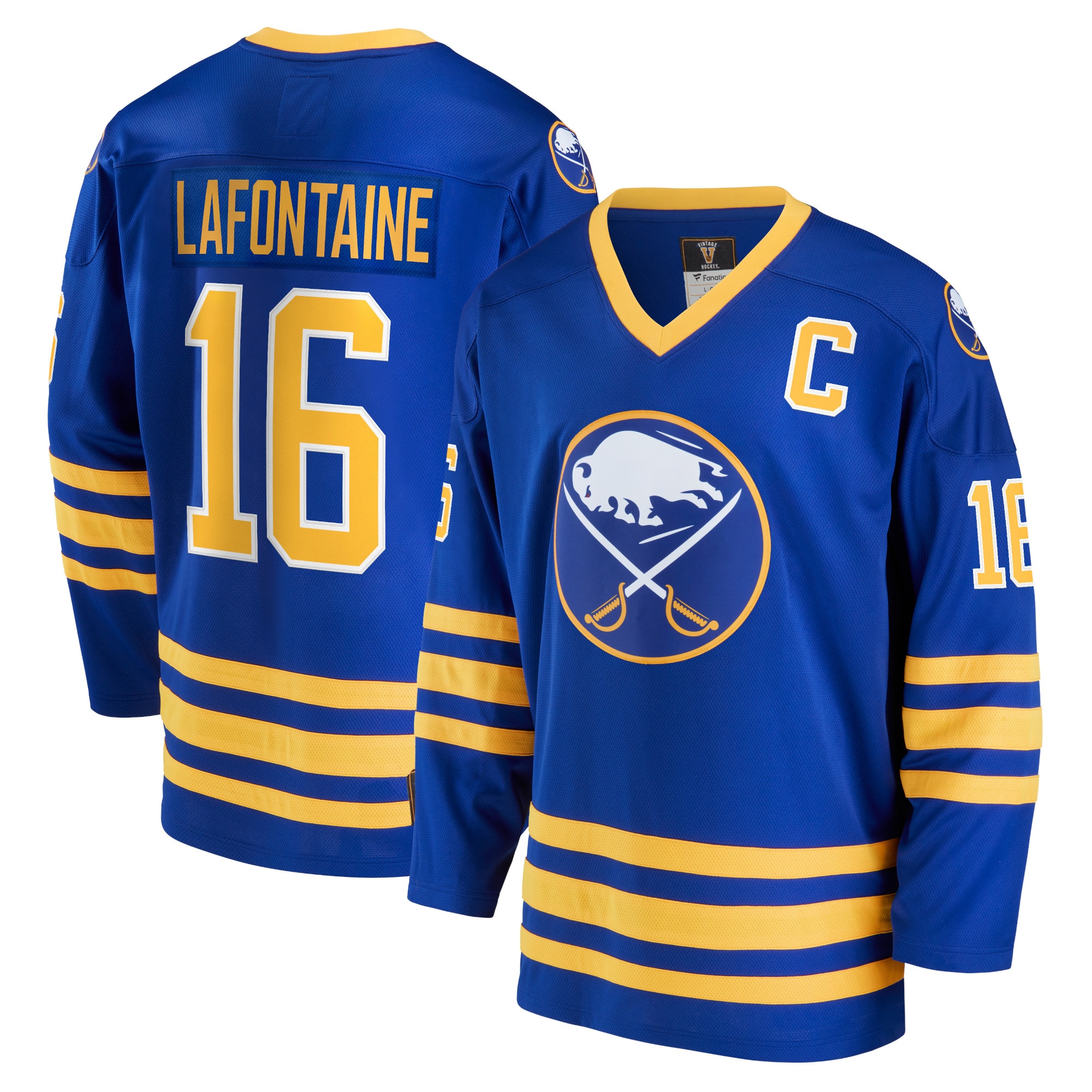 PAT Lafontaine Fanatics Royal Buffalo Sabres Breakaway Ausscheidender Spieler Trikot FÜR 2025/26