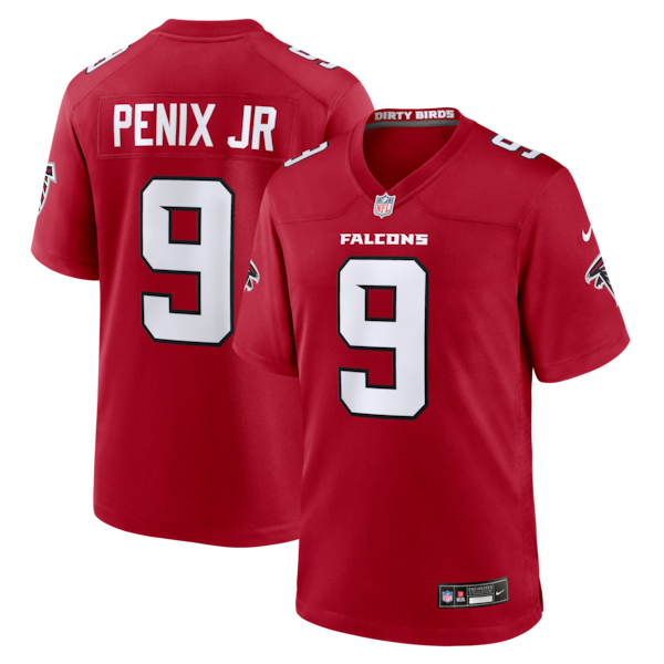 Michael Penix JR Atlanta Falcons Nike Game Jersey RED 2025/26