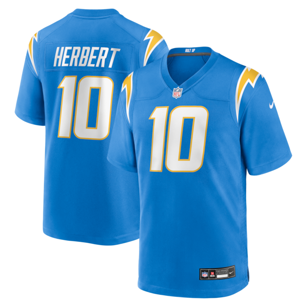 Nike Justin Herbert LOS Angeles Chargers Spieler Spieltrikot IN Pulverblau FÜR 2025/26