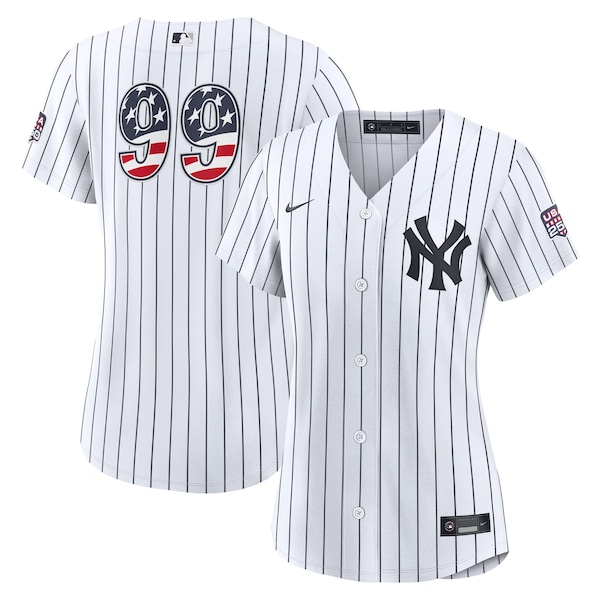 Fourth of July NEW York Yankees Aaron Judge Nike White USA 250 Stadium Jersey 2026/27