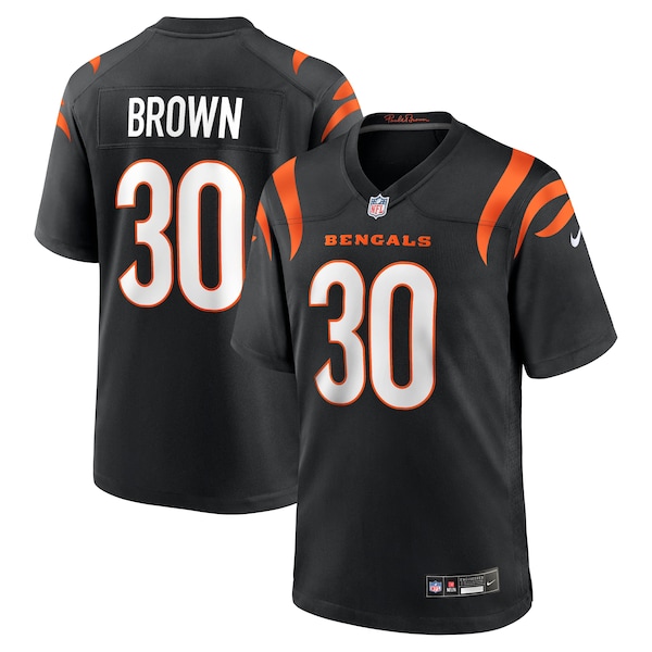 Chase Brown Cincinnati Bengals Nike Team Game Jersey Black 2026/27