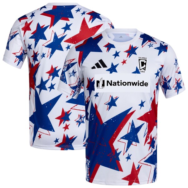 Columbus Crew Adidas 2026 Americana PRE Match Jersey White 2026
