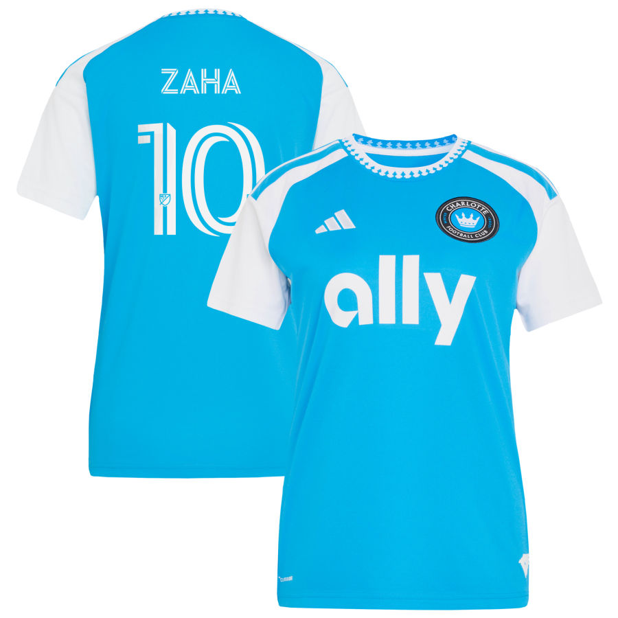 Wilfried Zaha Charlotte FC Adidas Youth 2026 Carolina Kit: Crowns UP Replica Jersey Blue 2026