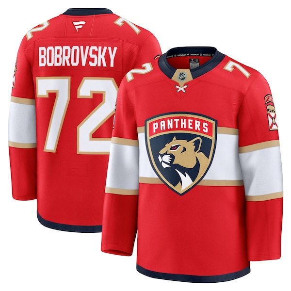 Sergei Bobrovsky Florida Panthers Fanatics Premium Jersey RED 2026/27