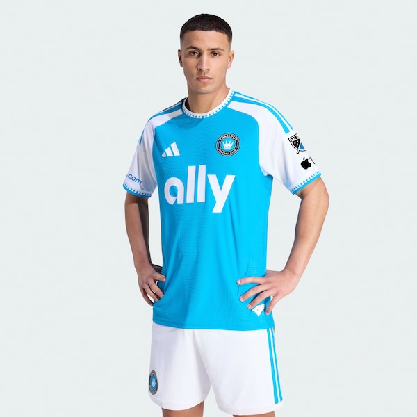 Charlotte FC Adidas Youth 2026 Carolina Kit: Crowns UP Replica Jersey Blue 2026