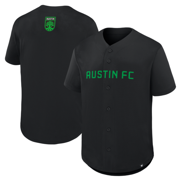 Austin FC Fanatics Maximum Intensity Button UP Jersey Black 2025/26