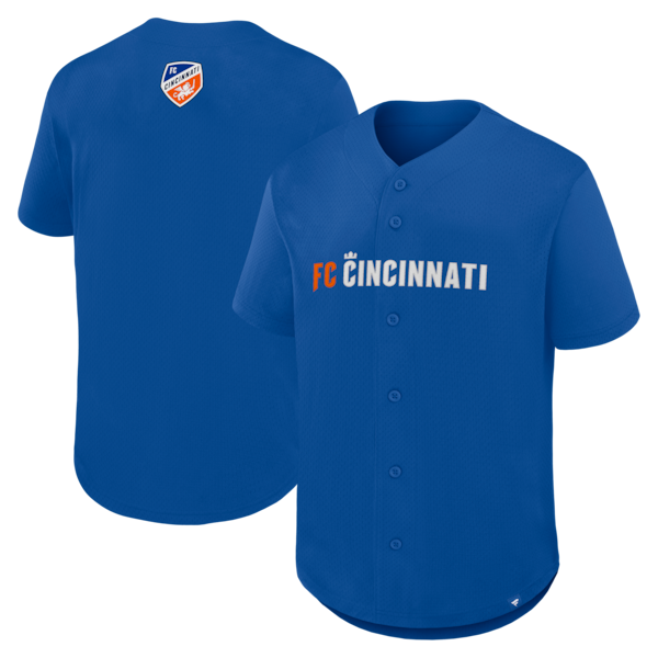 FC Cincinnati Fanatics Maximum Intensity Button UP Jersey Blue 2025/26