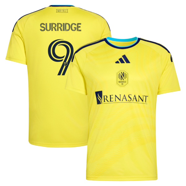 SAM Surridge Nashville SC Adidas 2026 THE Reverb KIT Replica Jersey Yellow 2026