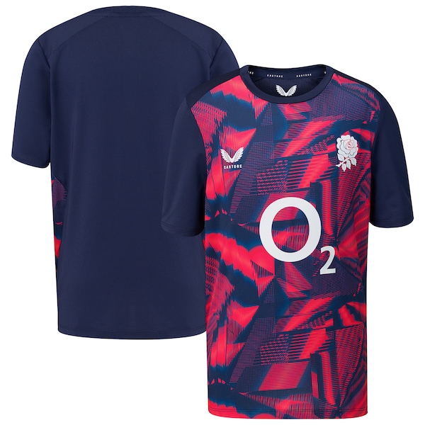England Rugby PRE Match Kurzarm Trikot Blau 2026