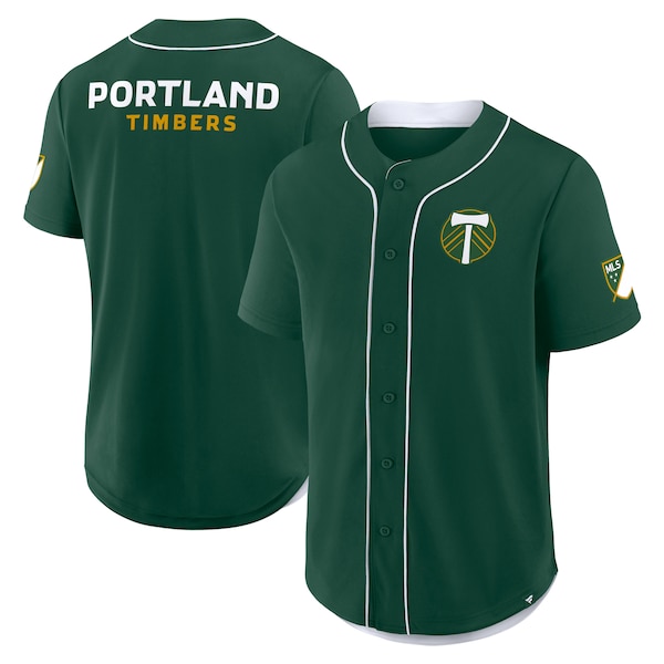 Portland Timbers Fanatics Injury Time Baseball Jersey Green 2025/26