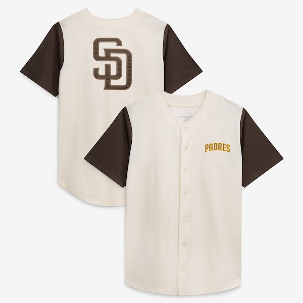 SAN Diego Padres Profile BIG AND Tall Full Button Jersey Cream 2025/26