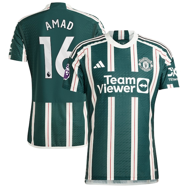 Amad Diallo Manchester United Adidas Authentic Player Jersey Green 2025/26
