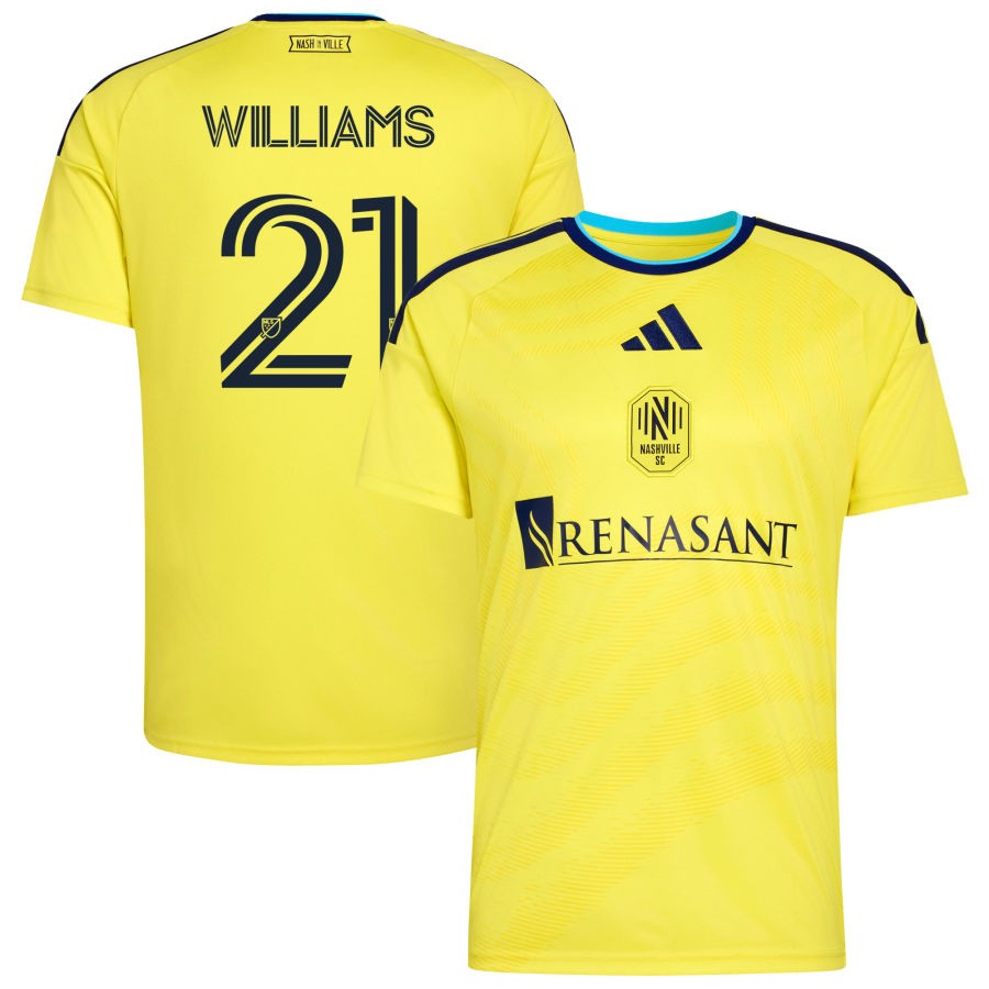 Nashville SC Adidas 2026 THE Reverb KIT Replica Custom Jersey Yellow 2026
