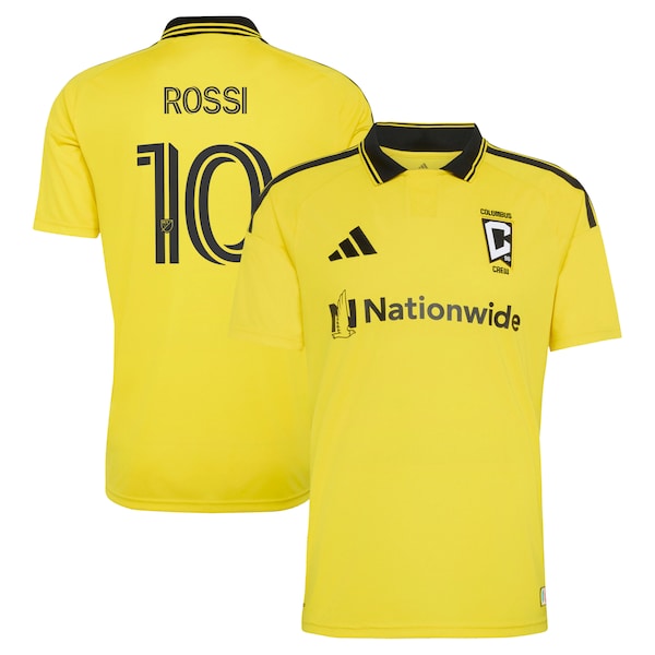 Diego Rossi Columbus Crew Adidas 2026 the Crafted FOR Excellence KIT Replica Jersey Yellow 2026
