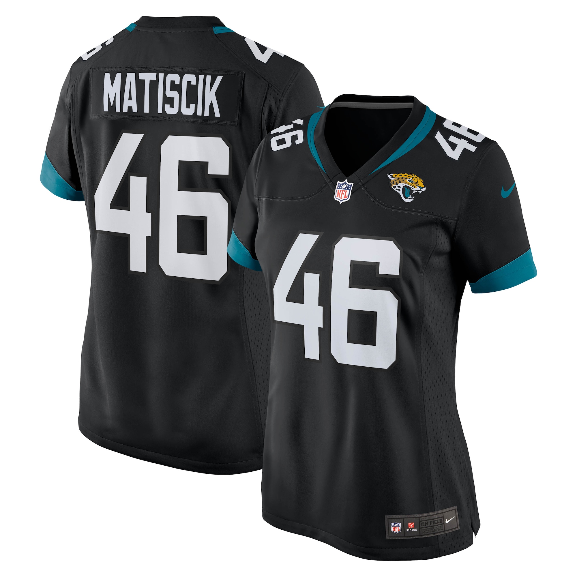 Ross Matiscik Jacksonville Jaguars Nike Womens Game Jersey Black 2025/26