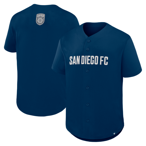 SAN Diego FC Fanatics Maximum Intensity Button UP Jersey Navy 2025/26