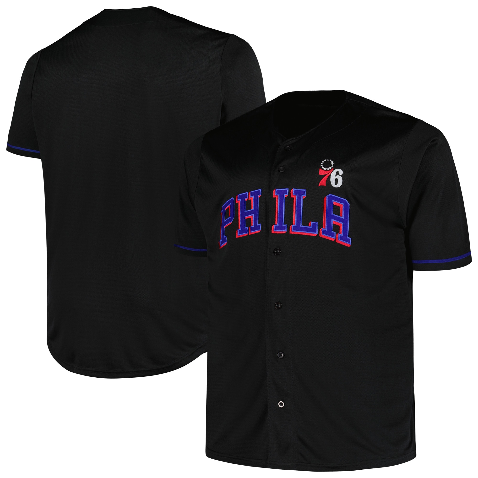 Philadelphia 76ers Profile BIG AND Tall POP Jersey Black 2025/26