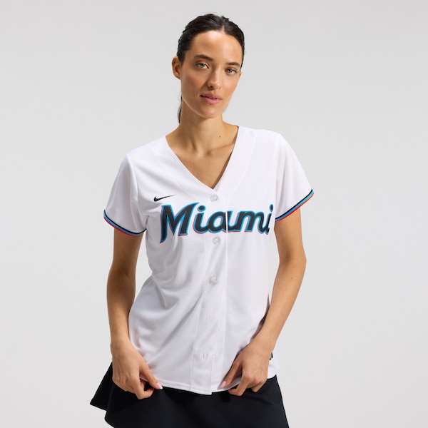 Miami Marlins Nike Replica Team Jersey White 2026/27